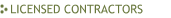 Licensed Contractors